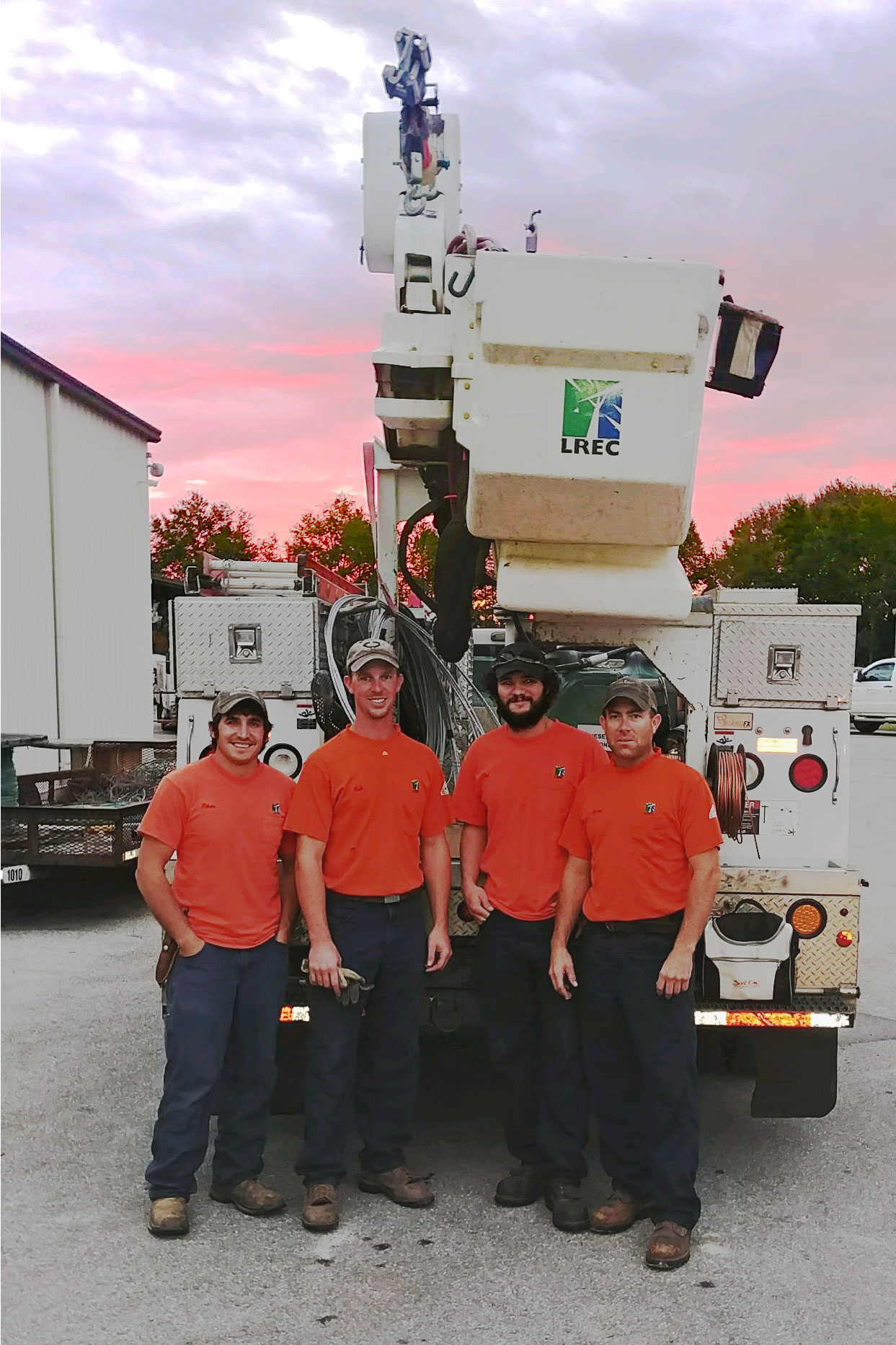 Josh Haus, Lucas Bakken, Jed Evenson, and Ethan Kern